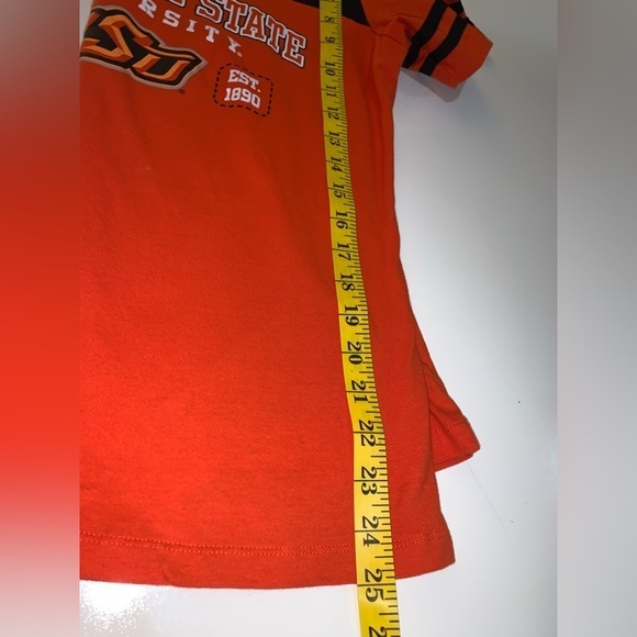 Oklahoma State University Women’s Tee Shirt,‎ XL, bright orange with mesh upper. - Picture 10 of 12